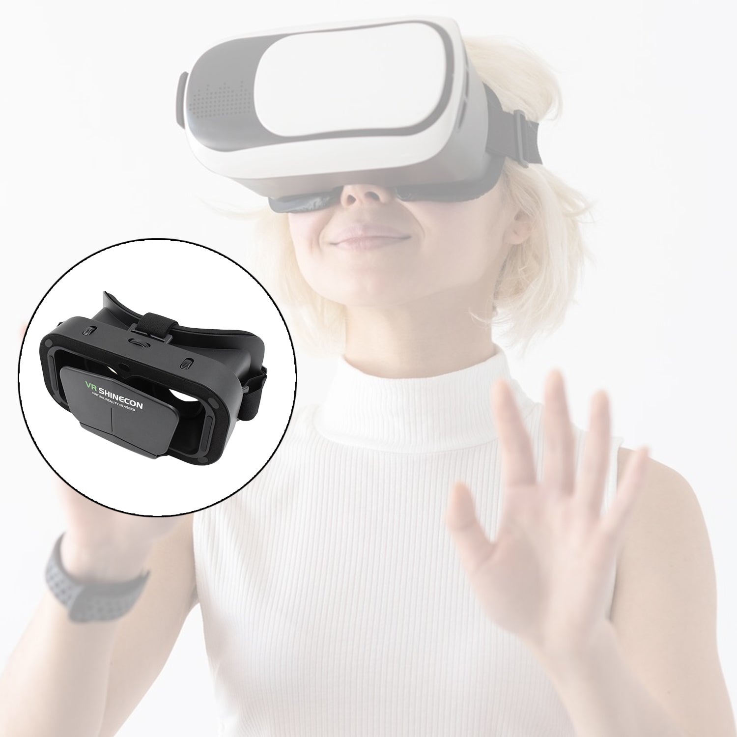 3d VR Headset Compatible with iPhone & Android Virtual Reality VR Goggles For 3D VR Movies Video Games (1 Pc) 3d VR Headset Compatible with iPhone & Android Virtual Reality VR Goggles For 3D VR Movies Video Games (1 Pc)